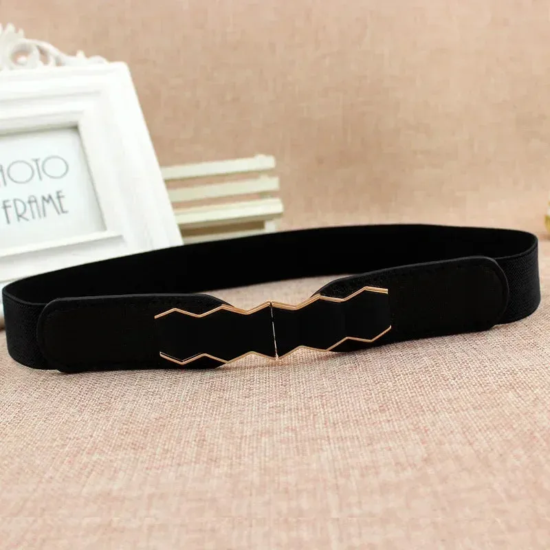 Women Skinny Belt for Dresses Ladies Fashion Elastic Belts Waist Band Cinch Waistband Suitable for The Waist of 68cm To 100cm